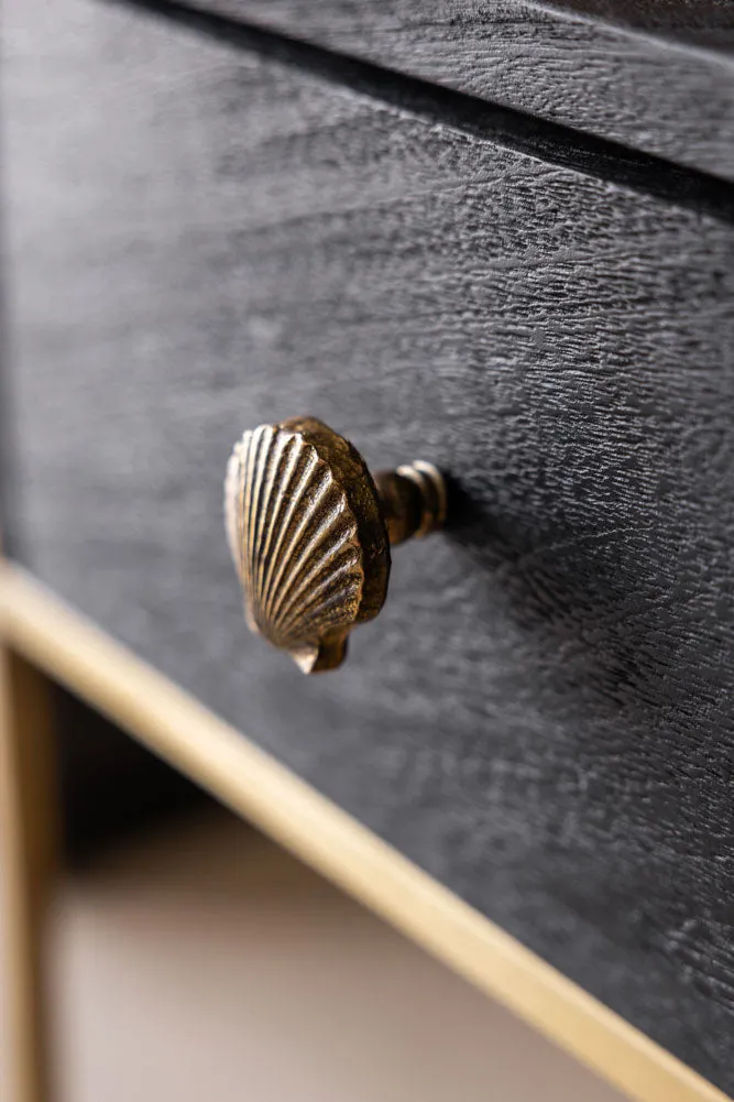 Scallop Cupboard/Drawer Knob - Gold