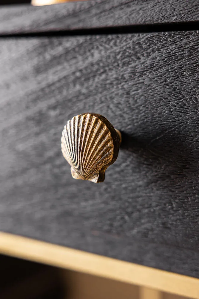 Scallop Cupboard/Drawer Knob - Gold