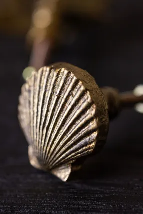 Scallop Cupboard/Drawer Knob - Gold