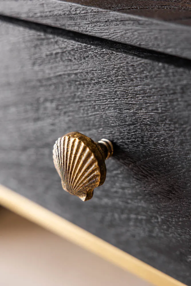 Scallop Cupboard/Drawer Knob - Gold