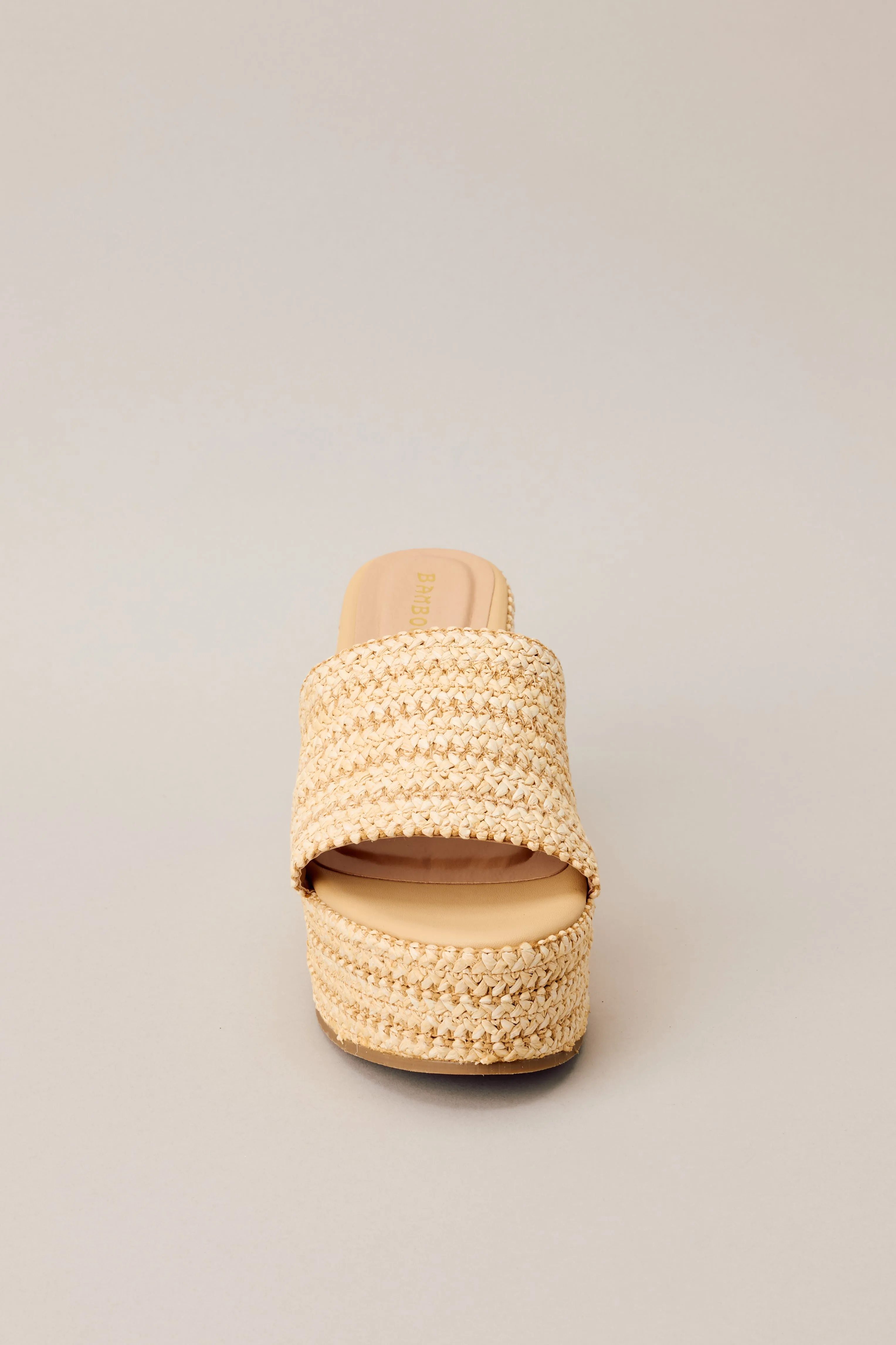 Shoreline Chic Natural Espadrille Platform Sandals