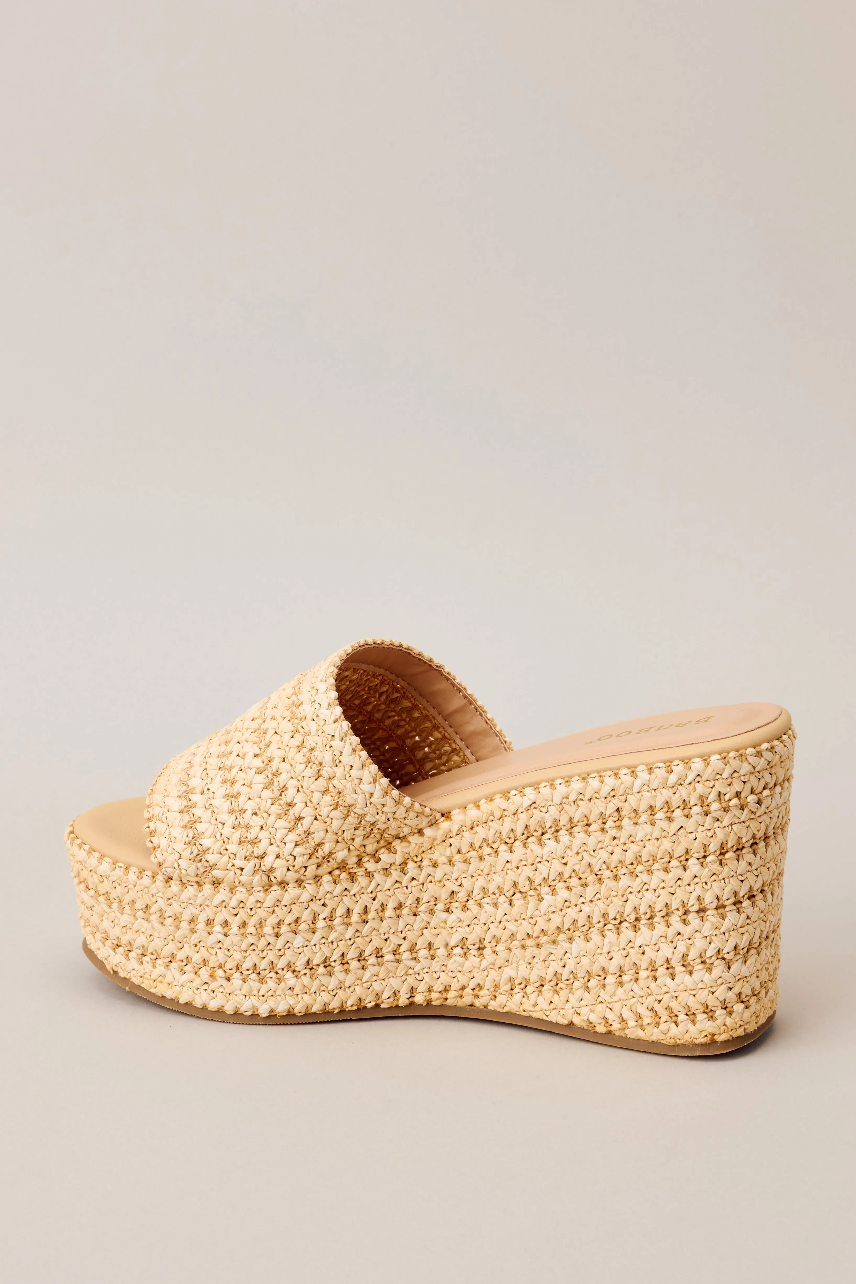 Shoreline Chic Natural Espadrille Platform Sandals