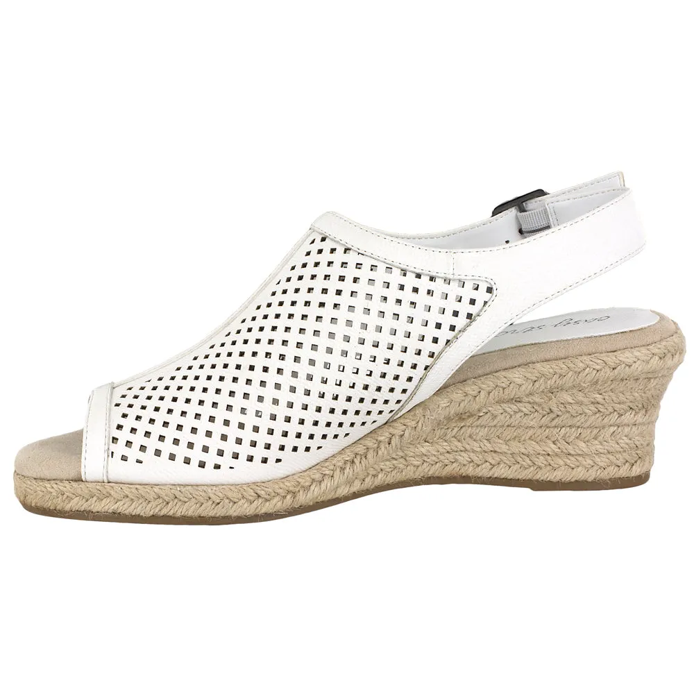 Stacy Cut-Outs Espadrille Wedge Sandals