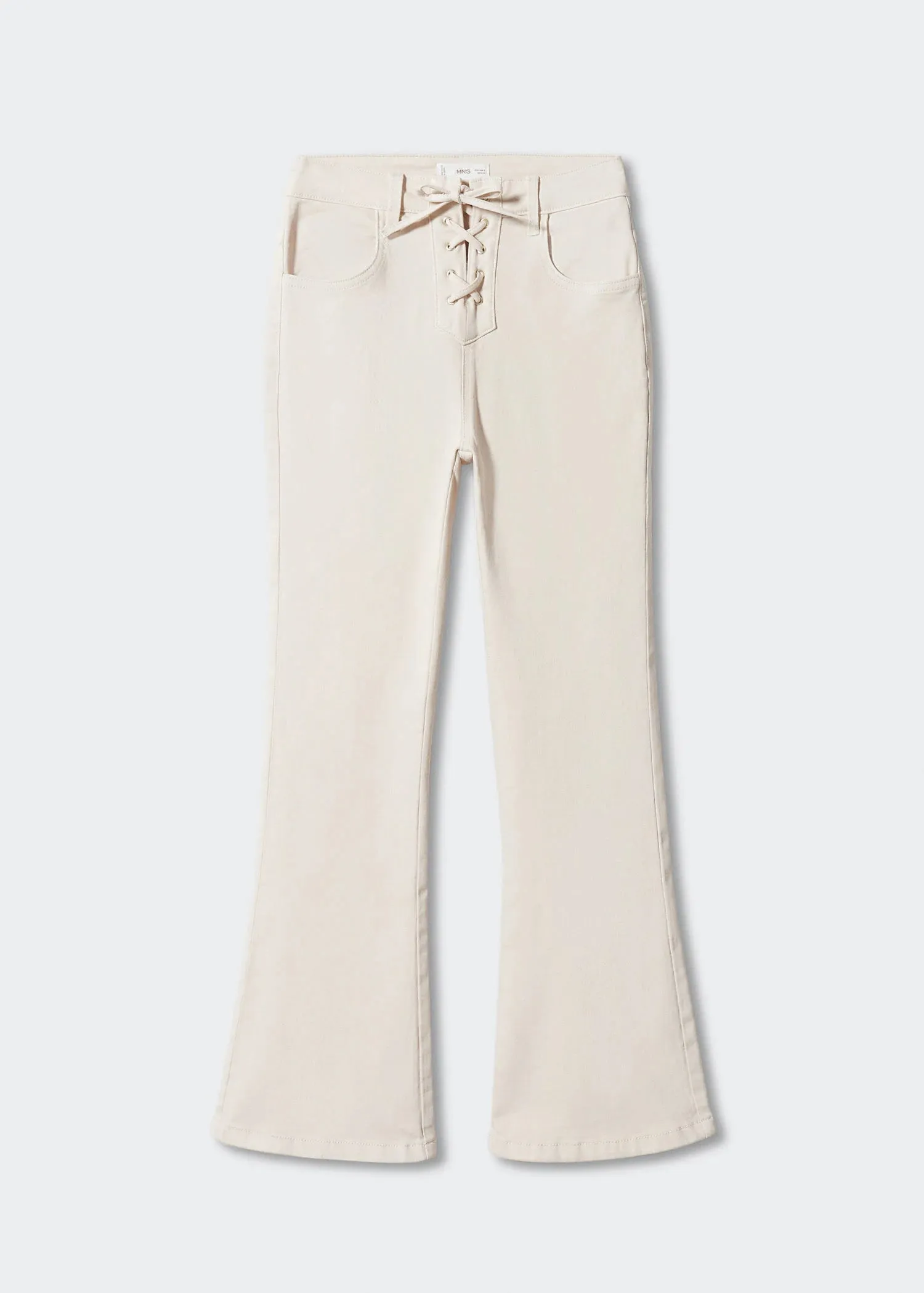 Tie closure jeans